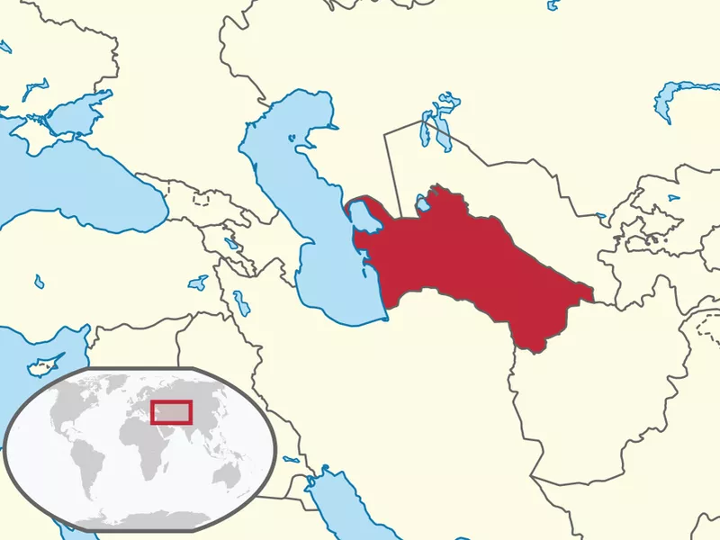 Turkmenistan map