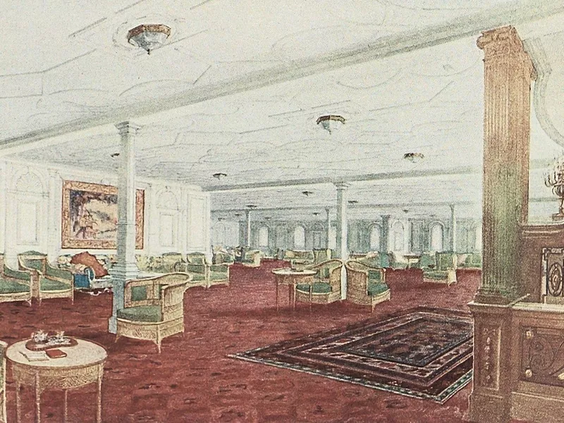 First-class reception room Titanic