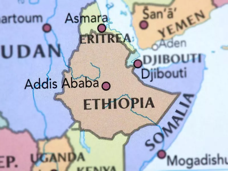 Map of Ethiopia