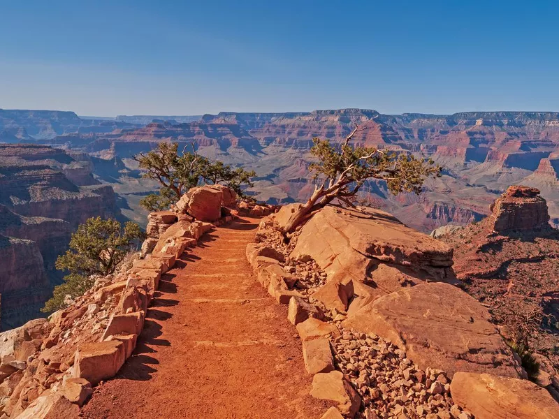 Trail into the Grand Canyon