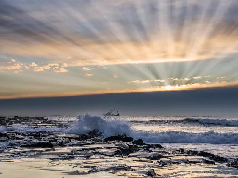 Sunrise at Avon-by-the-sea, New Jersey