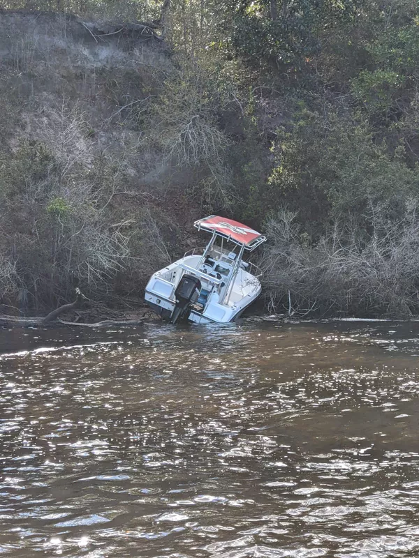 Boat run aground