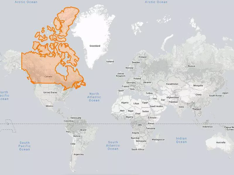 Map of Canada