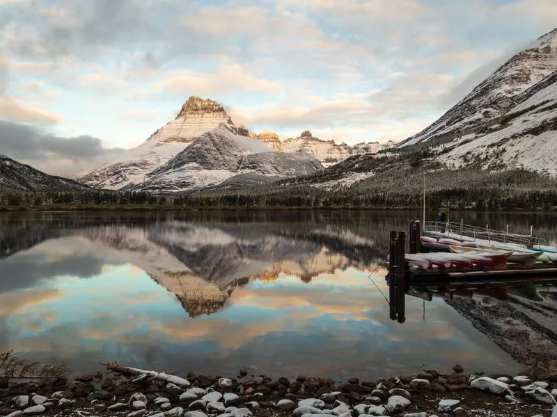 Glacier National Park in the winter