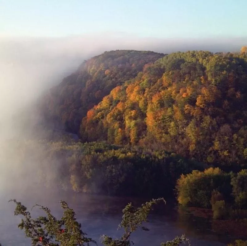 Scenic mountain view at Effigy Mounds National Monument