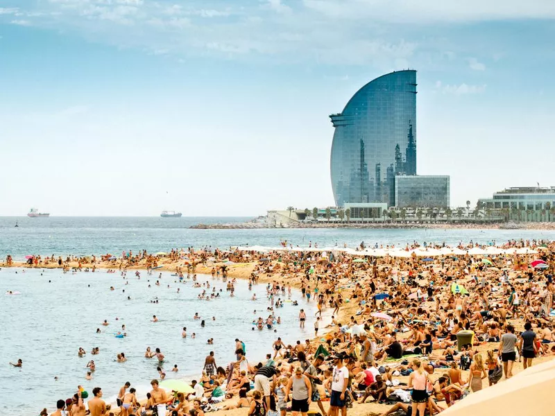 Barcelona Beach Panorama