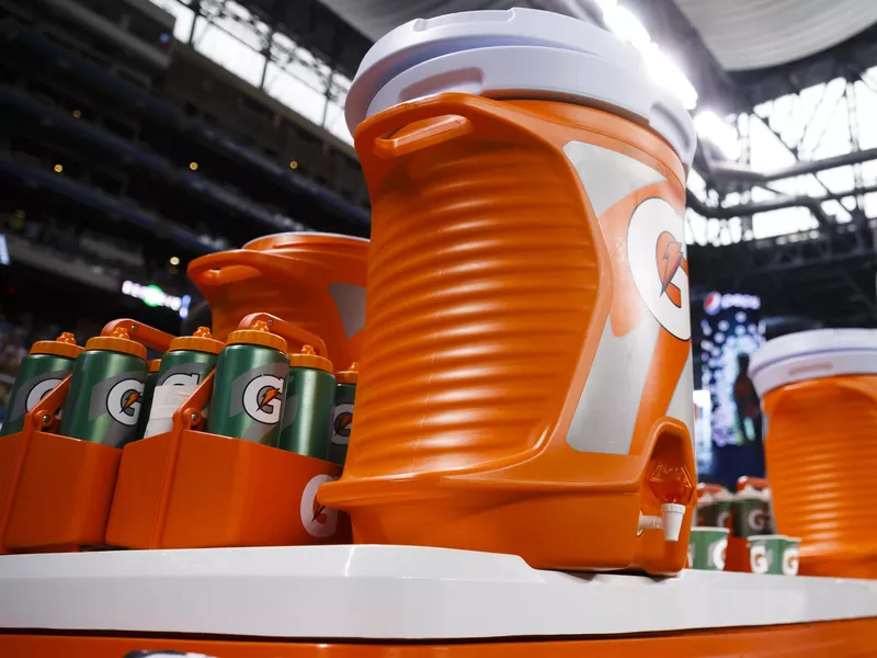 Gatorade during football game