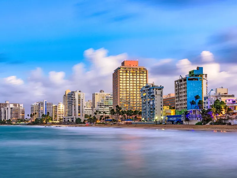 San Juan Condado Beach skyline