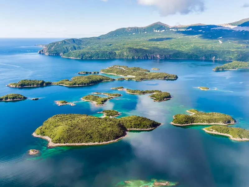 Aleutian Islands in Southern Alaska