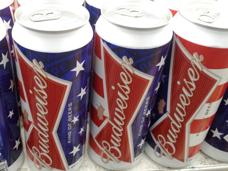 Budweiser cans