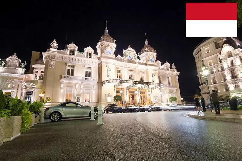 Monte Carlo Casino at night