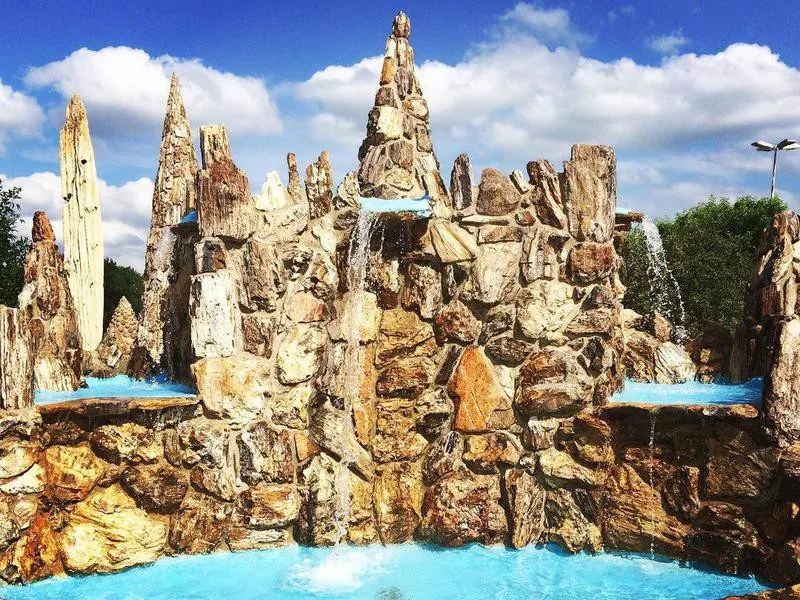 Petrified Wood Park Castle in South Dakota