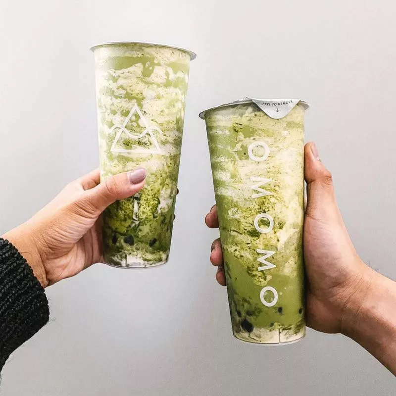 Matcha bubble tea