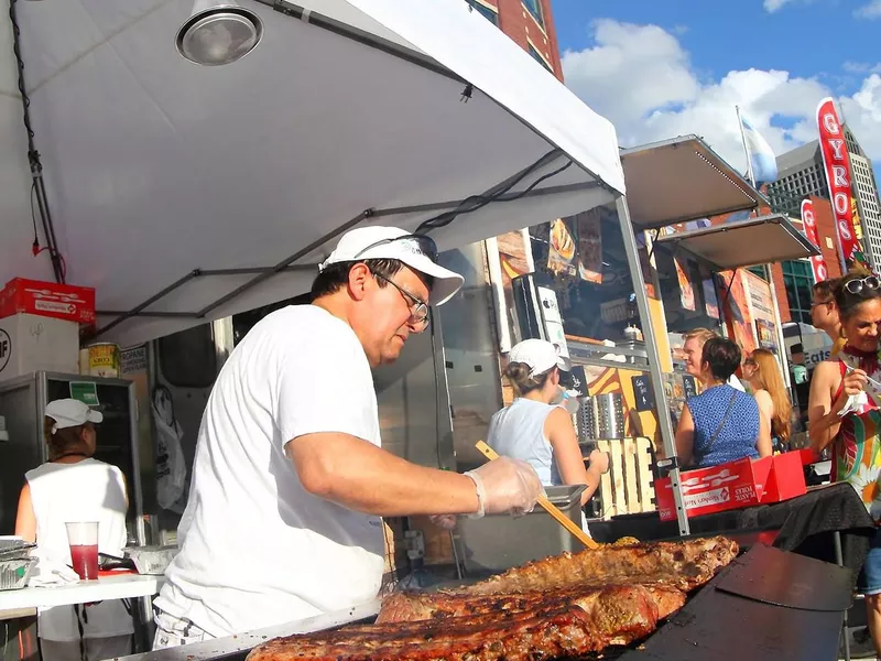 Food truck at the Columbus Food Truck Festival in Ohio