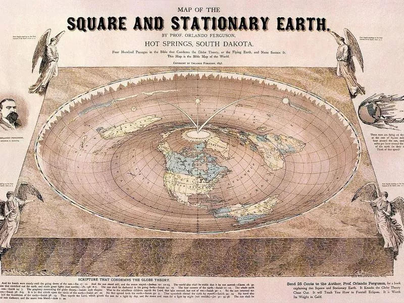 Map of the square Earth