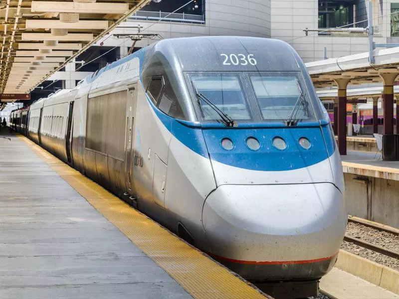 Amtrak Acela Express Train at Boston's South Station