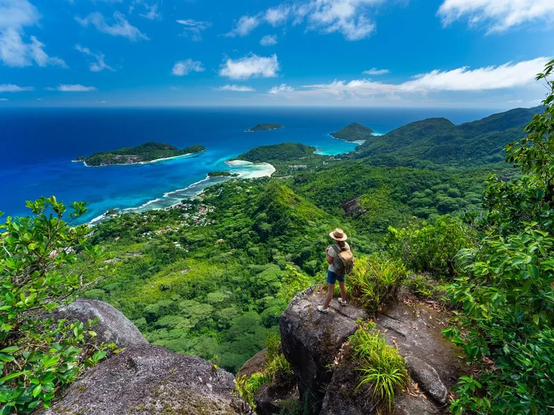 Hiking in Seychelles Moyenne Island