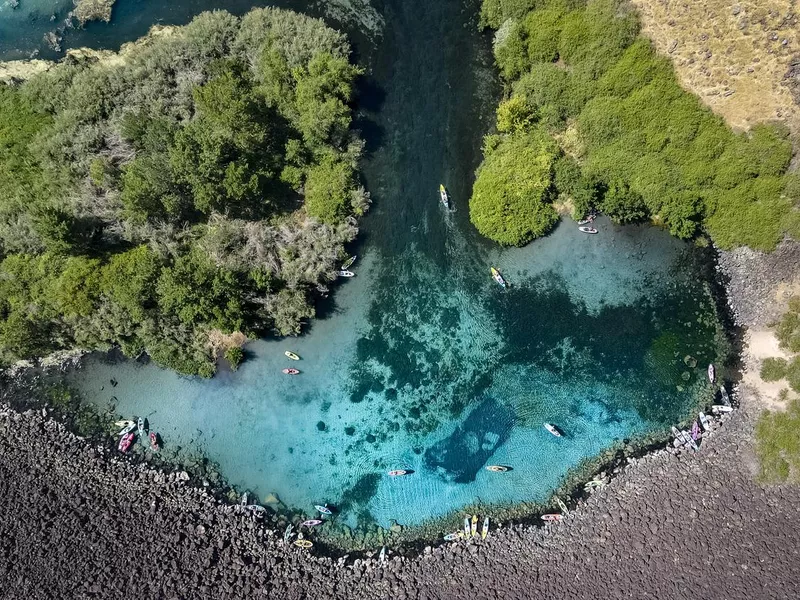 Blue Heart Springs in Idaho, USA