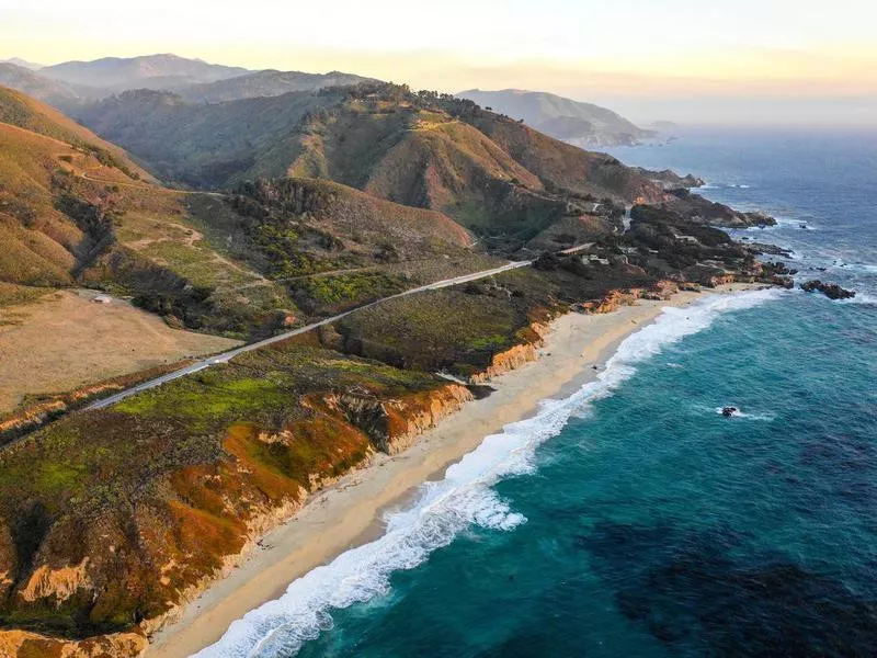 Pacific Ocean at Big Sur, California