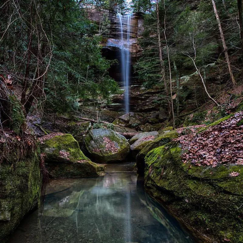 big spring Hollow Falls