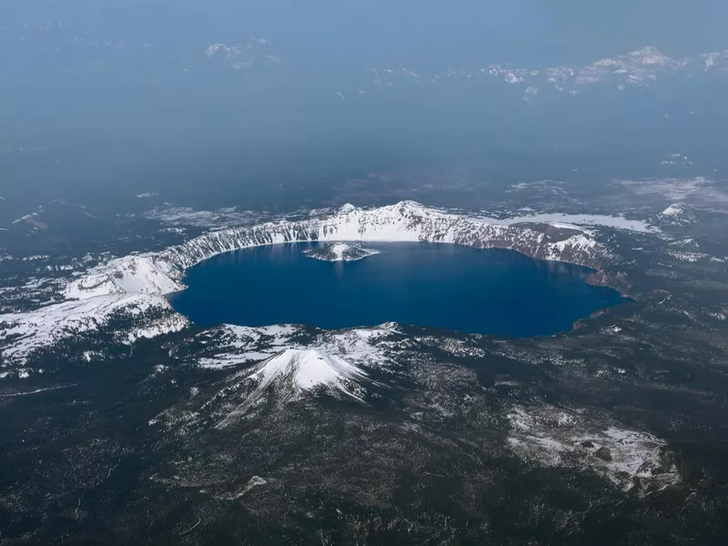 Crater Lake Aerial View