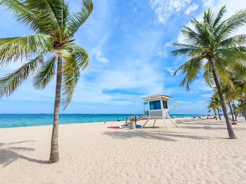 Paradise beach at Fort Lauderdale in Florida