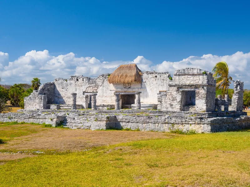 Great palace 25, Mayan Ruins in Tulum, Riviera Maya, Yucatan, Caribbean Sea, Mexico