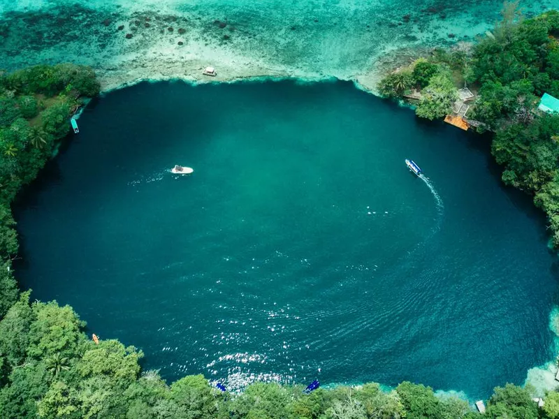 Cenote Negro in Bacalar, Mexico