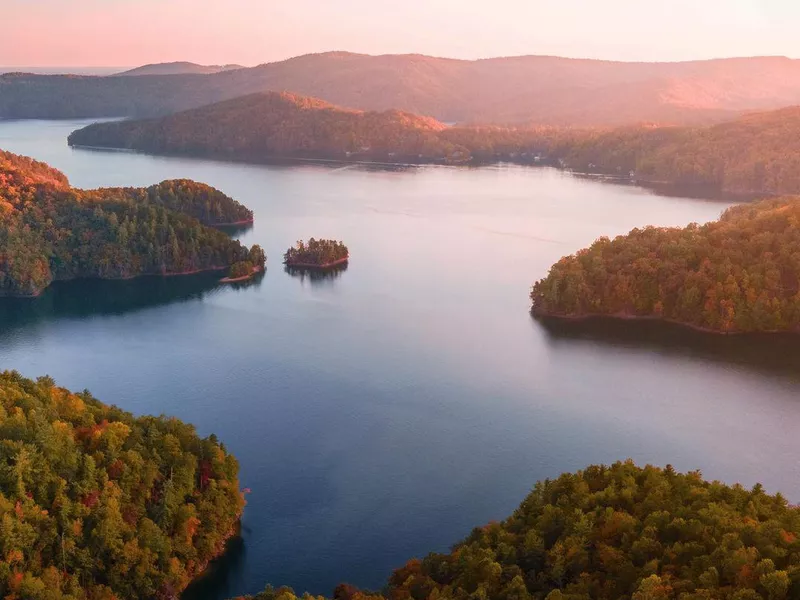 Fall in Lake Jocasse, South Carolina