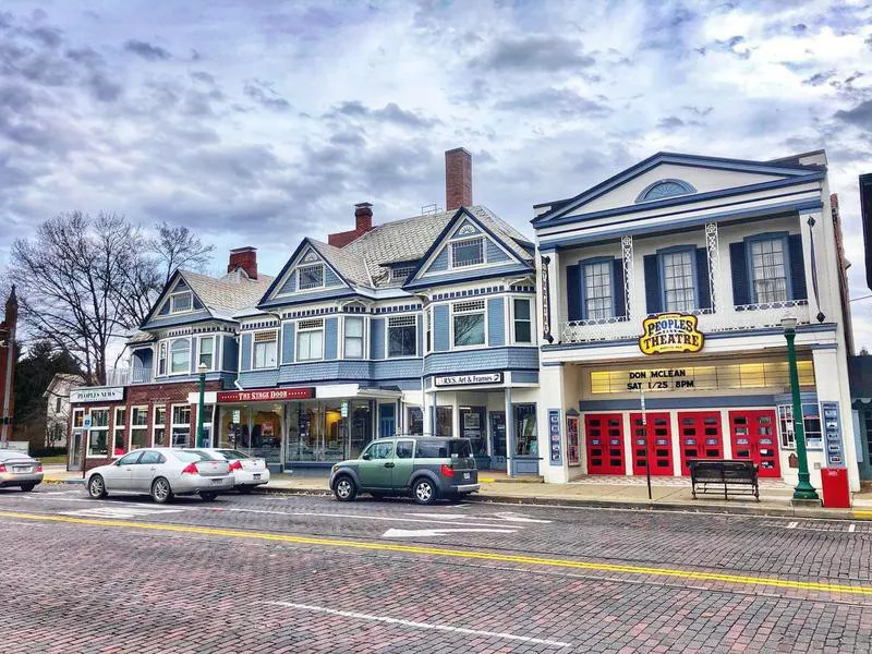 Marietta downtown in winter