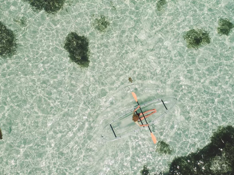 Kayaking in La Digue, Seychelles