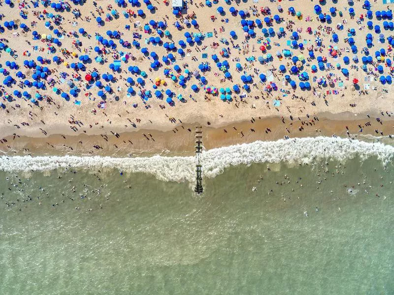 Aerial view of Rehoboth Beach