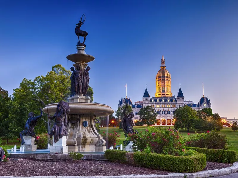 Connecticut State Capitol In Hartford, Connecticut