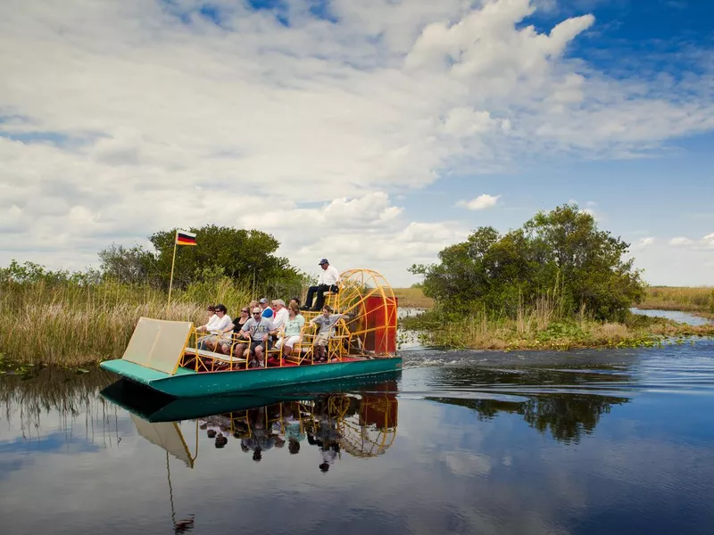 air boat in the florida everglades