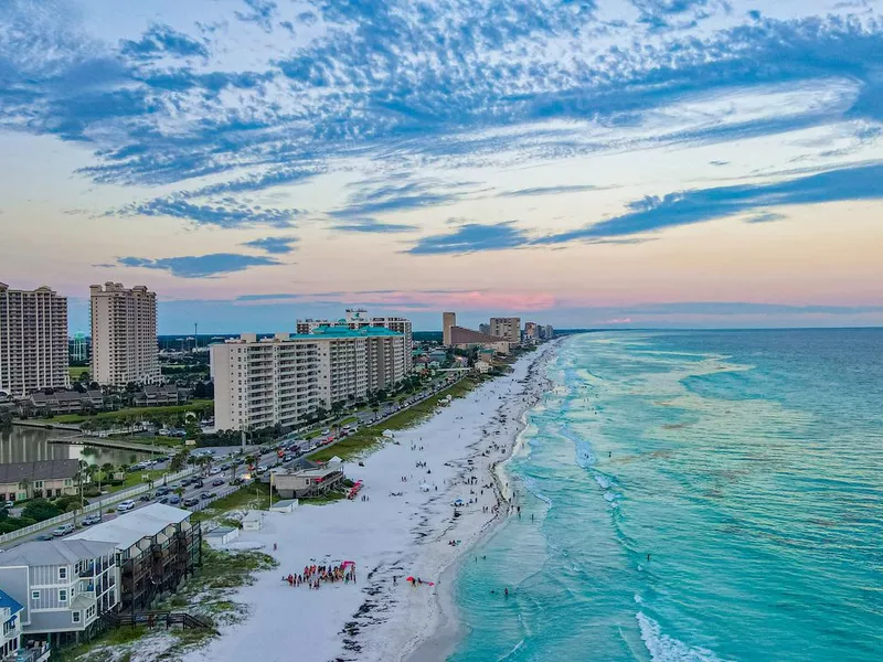 Destin and Miramar Beaches Florida 2022 Drone Aerial Gulf Coast