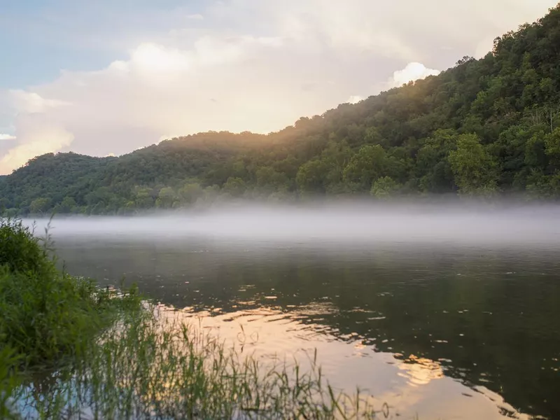 Sunset on the White River