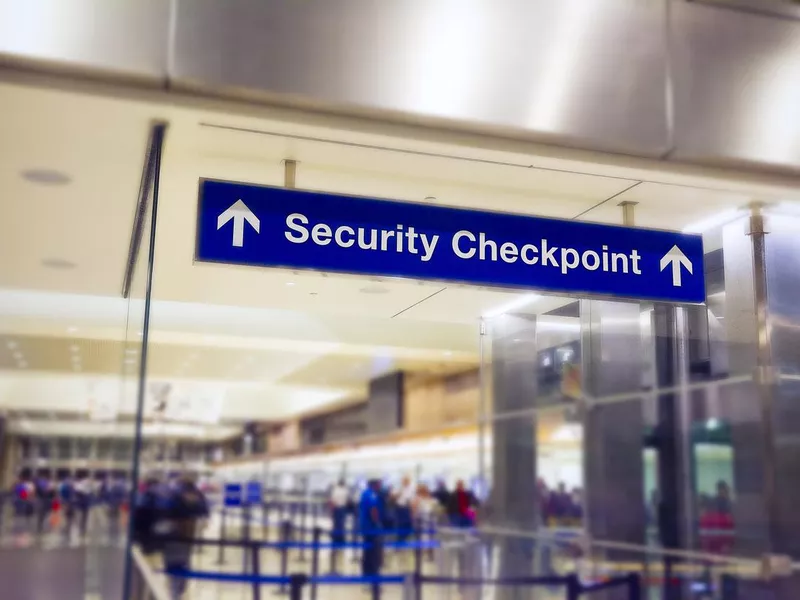 Security Checkpoint at the airport