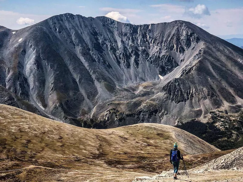 Hiking on Mount Antero