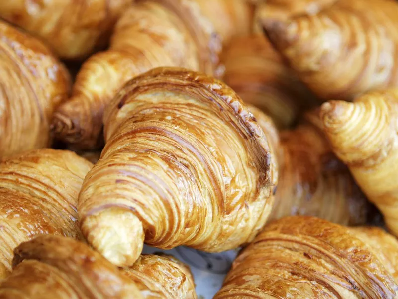 Fresh croissants