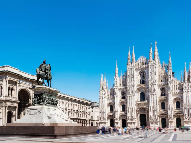 Duomo square, Milan, Italy