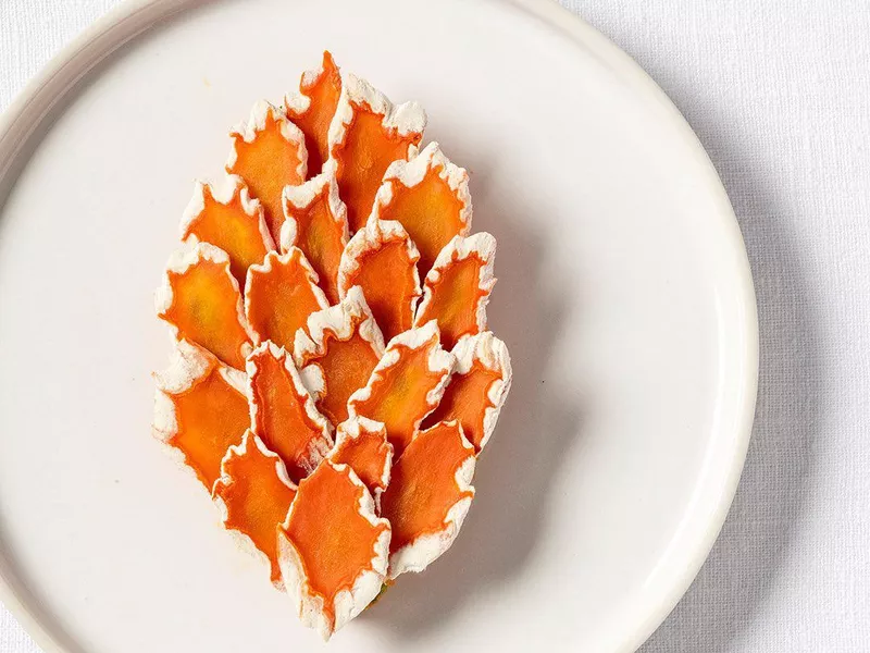 Carrot tartare at Eleven Madison Park