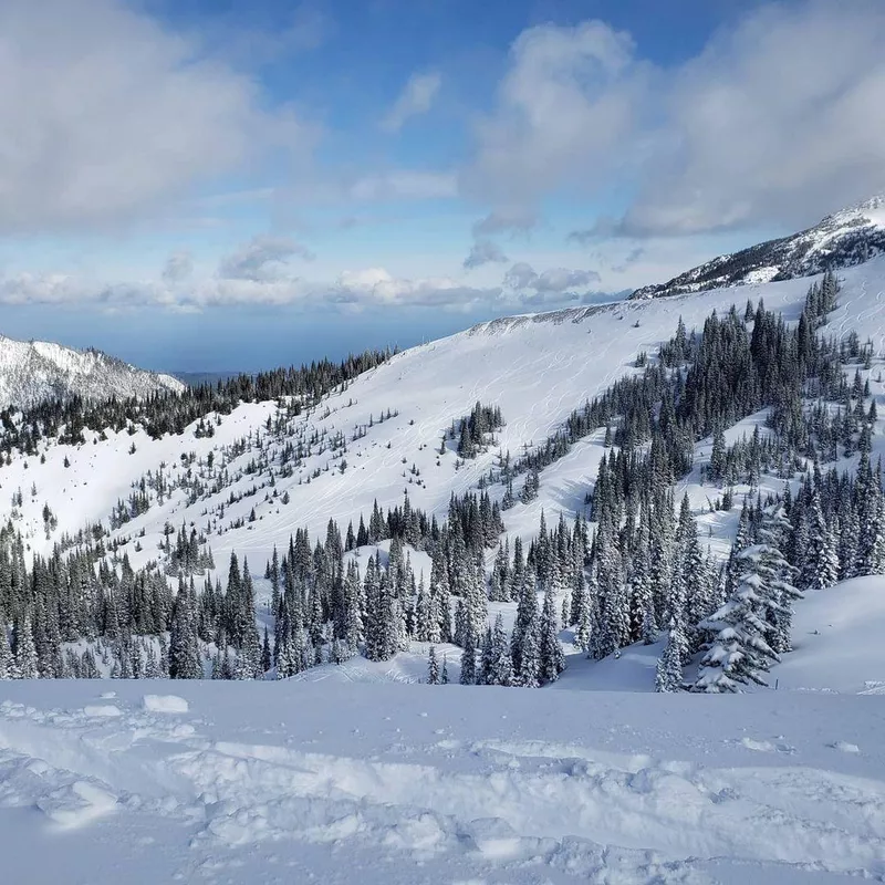 Snow mountain at Hurricane Ridge