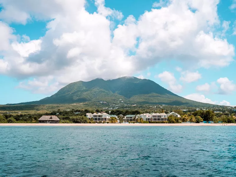 Small Nevis town