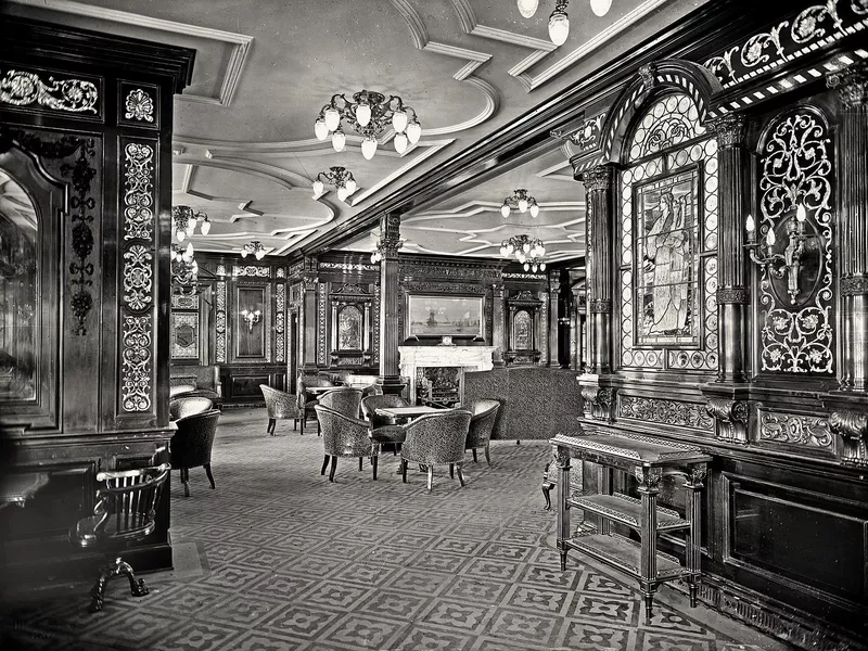 Titanic first-class smoking room