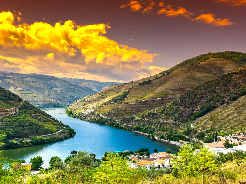 River Douro region at sunrise