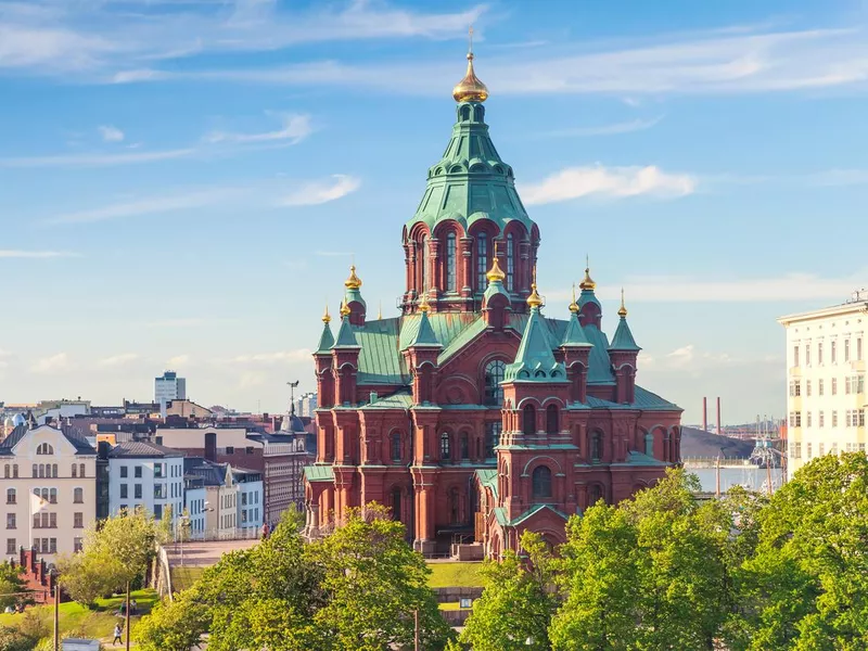 Uspenski Cathedral, Eastern Orthodox church, in Helsinki