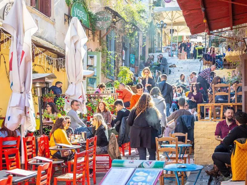 Athens Plaka neighborhood