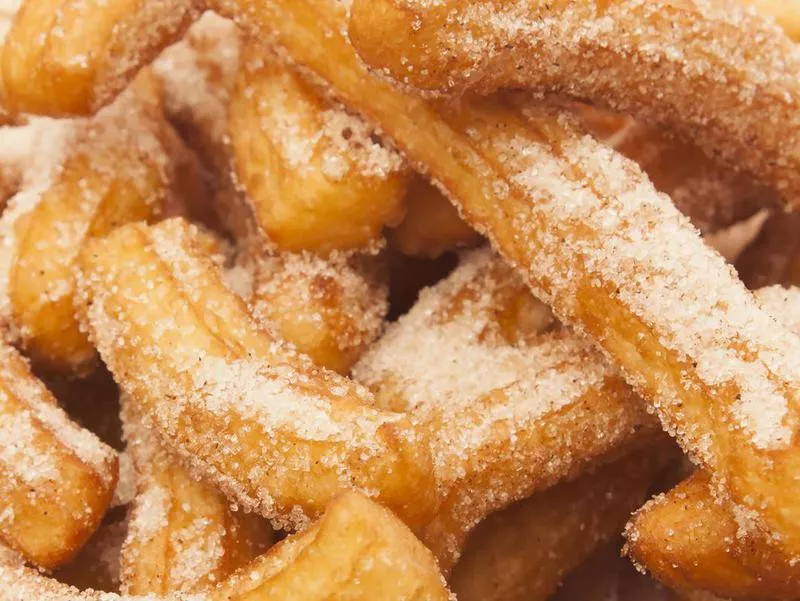 Churros with sugar