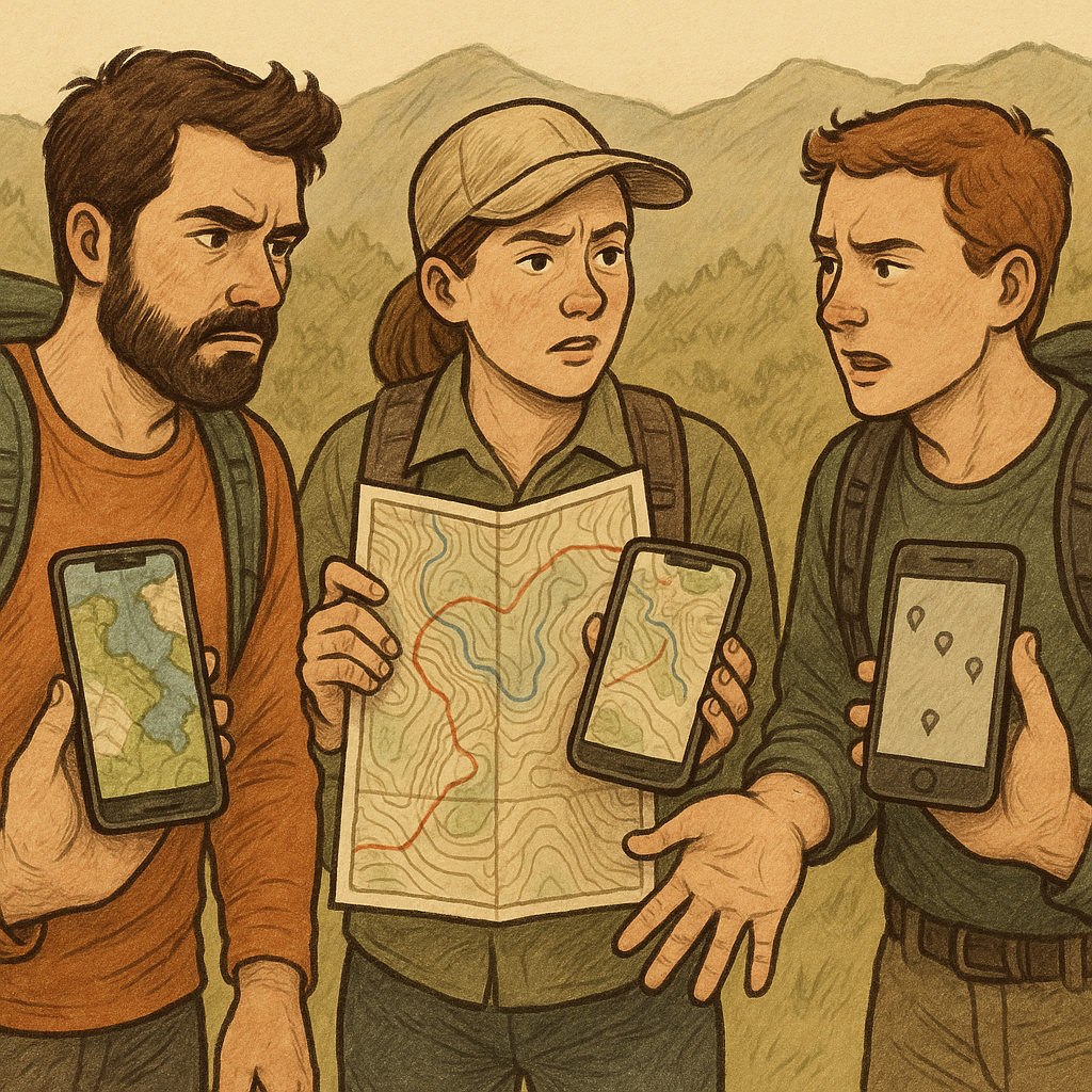 The GeoPDF handoff that keeps a group on one map