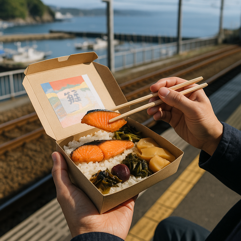 Ekiben is a regional field guide in a cardboard box